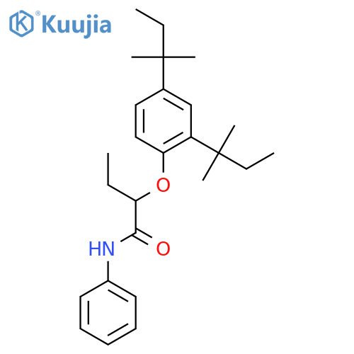 Butanamide, 2-[2,4-bis(1,1-dimethylpropyl)phenoxy]-N-phenyl- structure