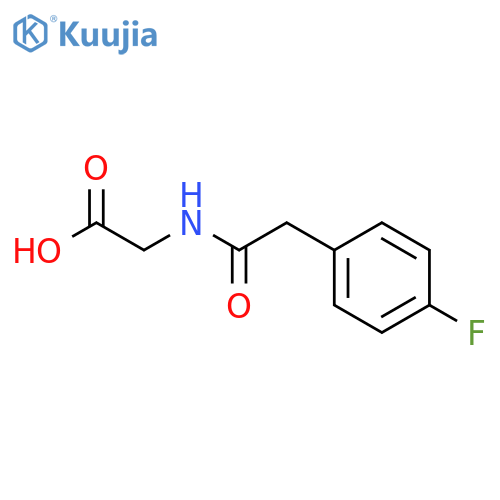 N-(4-Fluorophenyl)acetylglycine structure
