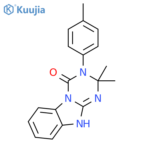 1,3,5-Triazino[1,2-a]benzimidazol-4(1H)-one,2,3-dihydro-2,2-dimethyl-3-(3-methylphenyl)- structure