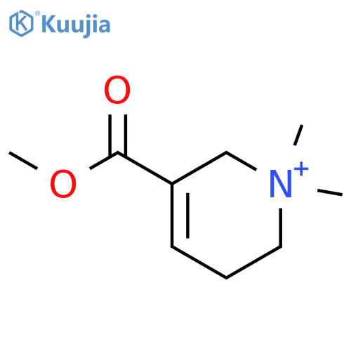 Pyridinium, 1,2,3,6-tetrahydro-5-(methoxycarbonyl)-1,1-dimethyl- structure