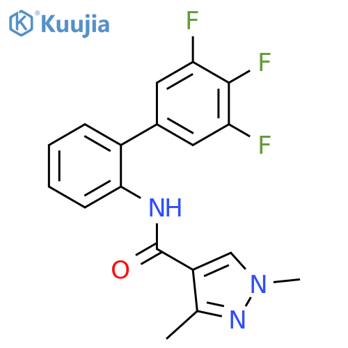 1,3-Dimethyl-N-(3',4',5'-trifluoro1,1'-biphenyl-2-yl)-1H-pyrazole-4-carboxamide structure