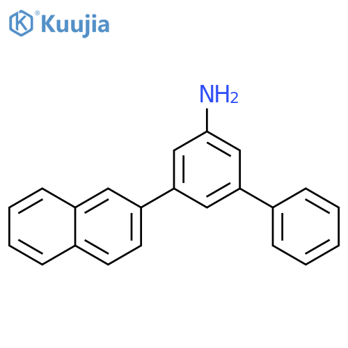 [1,1'-Biphenyl]-3-amine, 5-(2-naphthalenyl)- structure