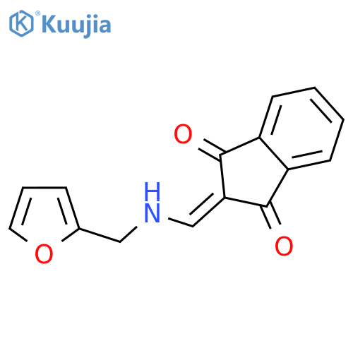 1H-Indene-1,3(2H)-dione,2-[[(2-furanylmethyl)amino]methylene]- structure