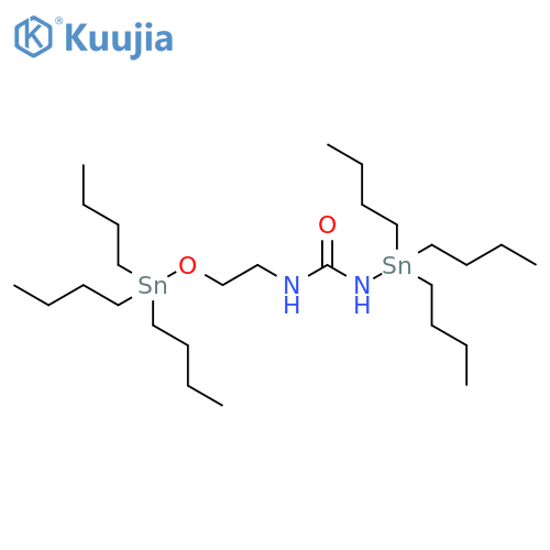Urea, N-(tributylstannyl)-N'-[2-[(tributylstannyl)oxy]ethyl]- structure