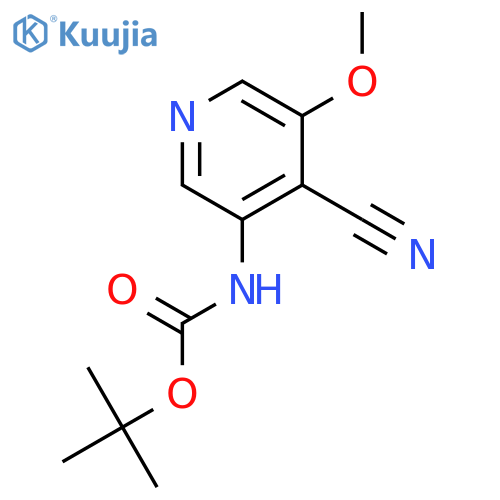 tert-Butyl 4-Cyano-5-methoxypyridin-3-ylcarbamate structure