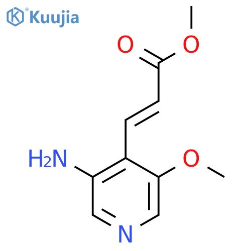 Methyl 3-(3-amino-5-methoxypyridin-4-yl)acrylate structure