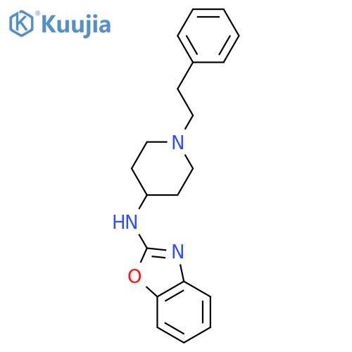 N-[1-(2-phenylethyl)piperidin-4-yl]-1,3-benzoxazol-2-amine structure