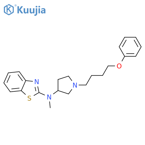 2-Benzothiazolamine,N-methyl-N-[1-(4-phenoxybutyl)-3-pyrrolidinyl]- structure