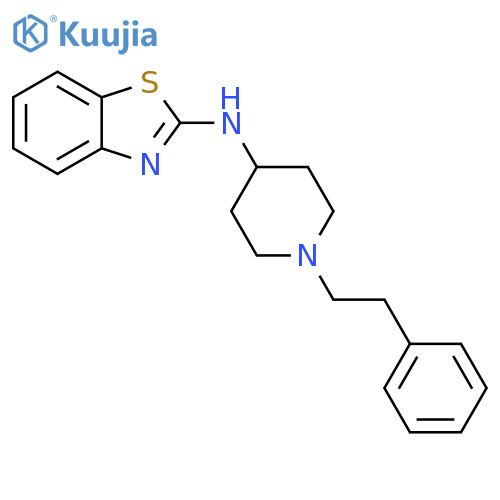 2-Benzothiazolamine, N-[1-(2-phenylethyl)-4-piperidinyl]- structure