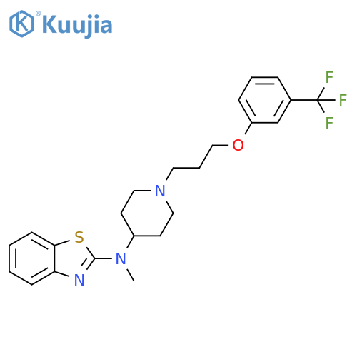 2-Benzothiazolamine,N-methyl-N-[1-[3-[3-(trifluoromethyl)phenoxy]propyl]-4-piperidinyl]- structure