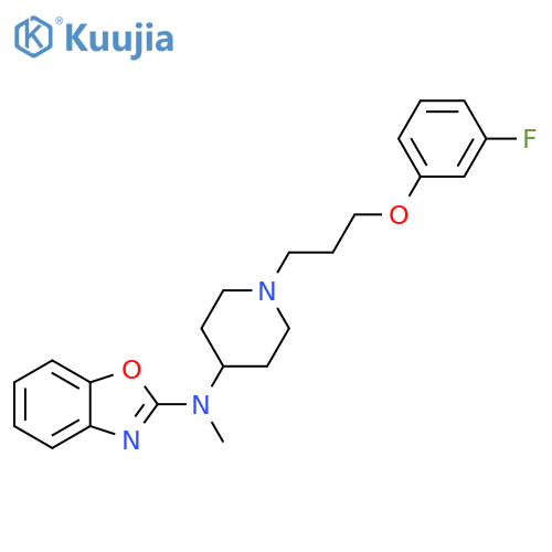 2-Benzoxazolamine,N-[1-[3-(3-fluorophenoxy)propyl]-4-piperidinyl]-N-methyl- structure