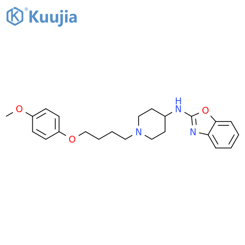 2-Benzoxazolamine, N-[1-[4-(4-methoxyphenoxy)butyl]-4-piperidinyl]- structure