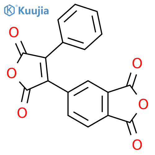 1,3-Isobenzofurandione, 5-(2,5-dihydro-2,5-dioxo-4-phenyl-3-furanyl)- structure