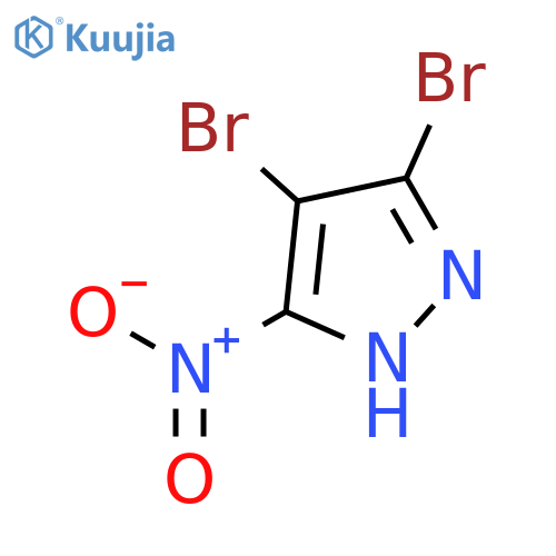 3,4-Dibromo-5-nitro-1H-pyrazole structure