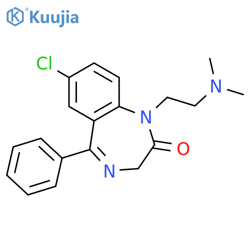 2H-1,4-BENZODIAZEPIN-2-ONE, 7-CHLORO-1-[2-(DIMETHYLAMINO)ETHYL]-1,3-DIHYDRO-5-PHENYL- structure