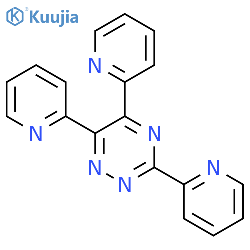 3,5,6-Tri-(2-pyridyl)-1,2,4-triazine structure