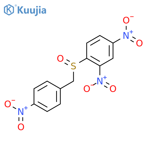 Benzene,2,4-dinitro-1-[[(4-nitrophenyl)methyl]sulfinyl]- structure
