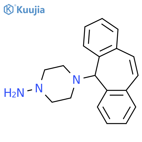 4-(5H-Dibenzo[a,d][7]annulen-5-yl)piperazin-1-amine structure
