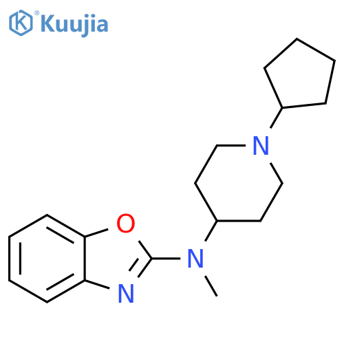 2-Benzoxazolamine, N-(1-cyclopentyl-4-piperidinyl)-N-methyl- structure