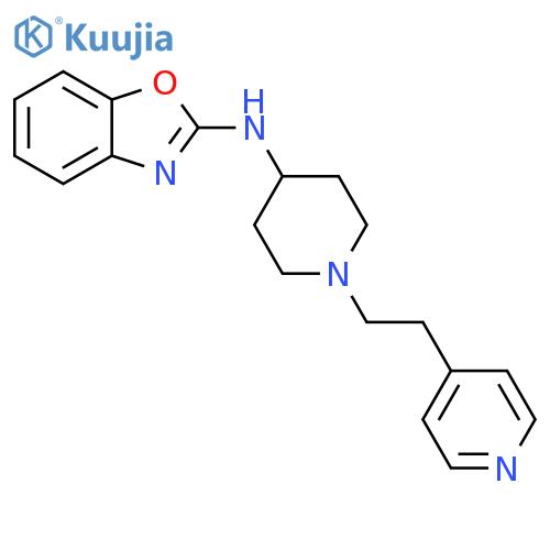 2-Benzoxazolamine, N-[1-[2-(4-pyridinyl)ethyl]-4-piperidinyl]- structure