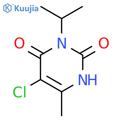 2,4(1H,3H)-Pyrimidinedione, 5-chloro-6-methyl-3-(1-methylethyl)- structure