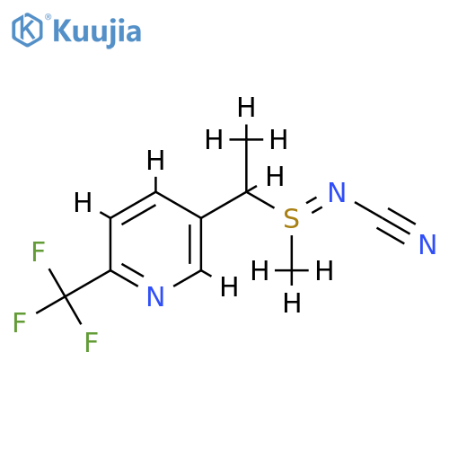 N-Methyl1-6-(trifluoromethyl)-3-pyridinylethyl-λ4-sulfanylidenecyanamide structure