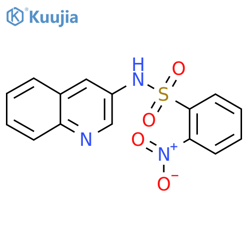 2-nitro-N-(quinolin-3-yl)benzene-1-sulfonamide structure