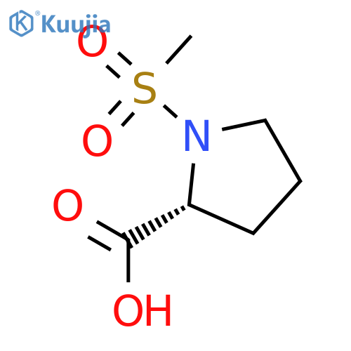 1-(methylsulfonyl)-D-Proline structure