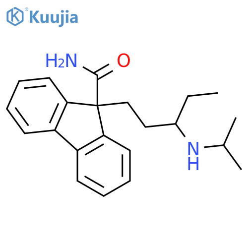 9H-Fluorene-9-carboxamide, 9-[3-[(1-methylethyl)amino]pentyl]- structure