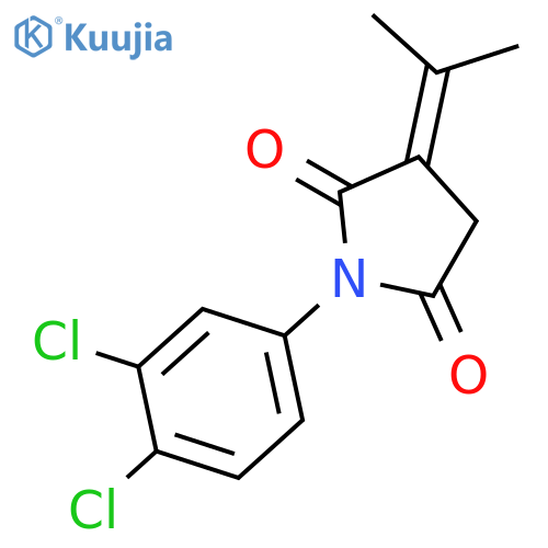 2,5-Pyrrolidinedione, 1-(3,4-dichlorophenyl)-3-(1-methylethylidene)- structure