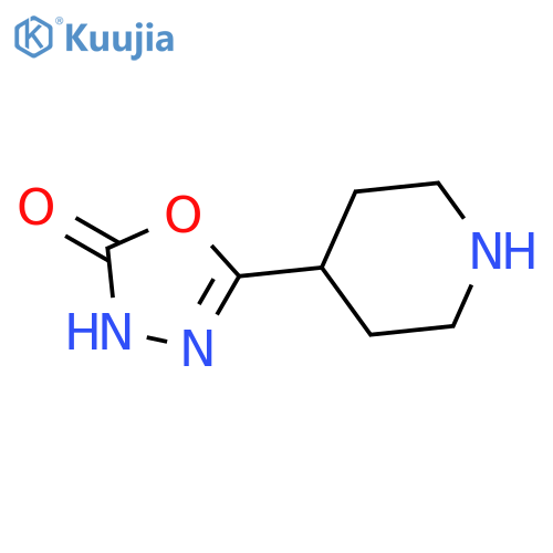 5-(piperidin-4-yl)-2,3-dihydro-1,3,4-oxadiazol-2-one structure