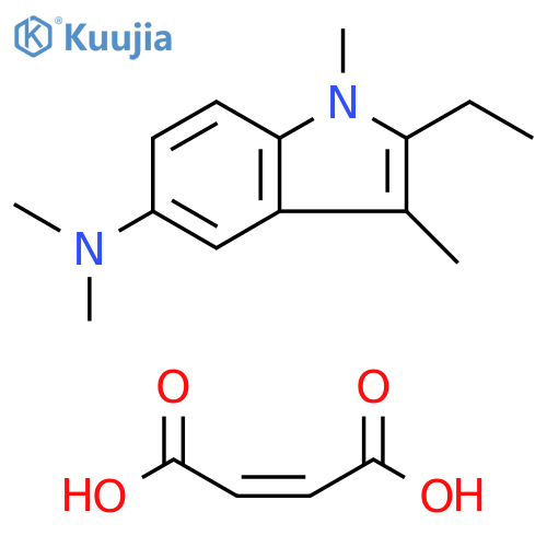 1H-Indol-5-amine, 2-ethyl-N,N,1,3-tetramethyl-, (Z)-2-butenedioate(1:1) structure