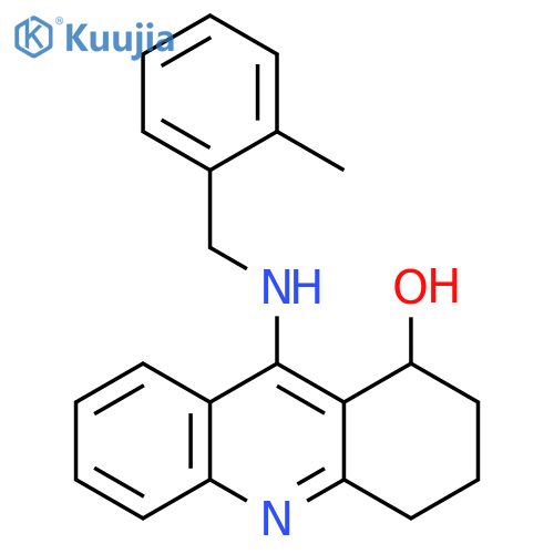 1-Acridinol,1,2,3,4-tetrahydro-9-[[(2-methylphenyl)methyl]amino]- structure