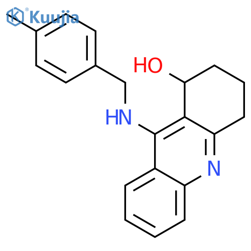 1-Acridinol,1,2,3,4-tetrahydro-9-[[(4-methylphenyl)methyl]amino]- structure