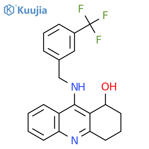 1-Acridinol,1,2,3,4-tetrahydro-9-[[[3-(trifluoromethyl)phenyl]methyl]amino]- structure