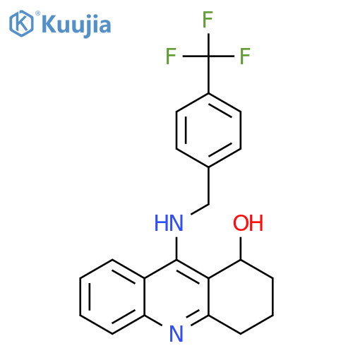 1-Acridinol,1,2,3,4-tetrahydro-9-[[[4-(trifluoromethyl)phenyl]methyl]amino]- structure