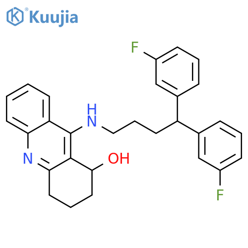1-Acridinol,9-[[4,4-bis(3-fluorophenyl)butyl]amino]-1,2,3,4-tetrahydro- structure