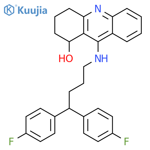 1-Acridinol,9-[[4,4-bis(4-fluorophenyl)butyl]amino]-1,2,3,4-tetrahydro- structure