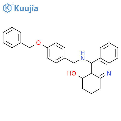 1-Acridinol, 1,2,3,4-tetrahydro-9-[[[4-(phenylmethoxy)phenyl]methyl]amino]- structure