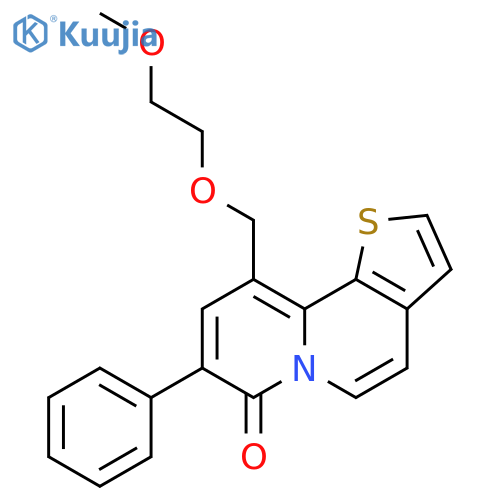 7H-Thieno[2,3-a]quinolizin-7-one,10-[(2-methoxyethoxy)methyl]-8-phenyl- structure