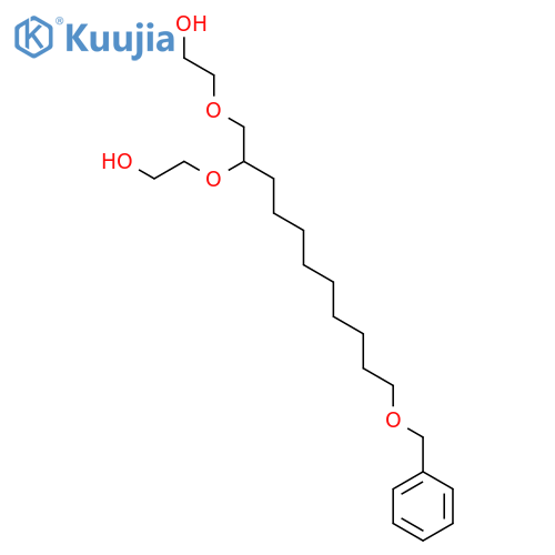Ethanol, 2,2'-[[1-[9-(phenylmethoxy)nonyl]-1,2-ethanediyl]bis(oxy)]bis- structure