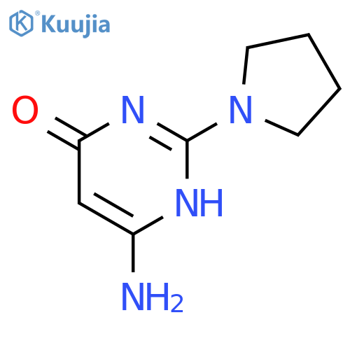 6-Amino-2-pyrrolidin-1-ylpyrimidin-4(3H)-one structure