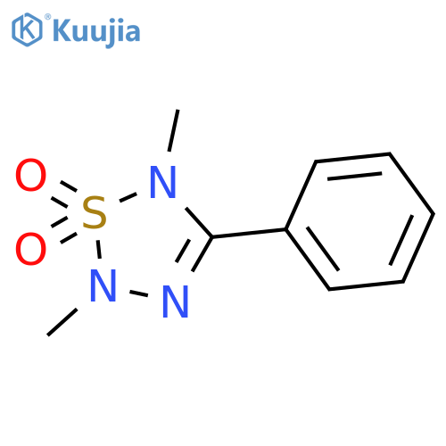 1,2,3,5-Thiatriazole, 2,5-dihydro-2,5-dimethyl-4-phenyl-, 1,1-dioxide structure