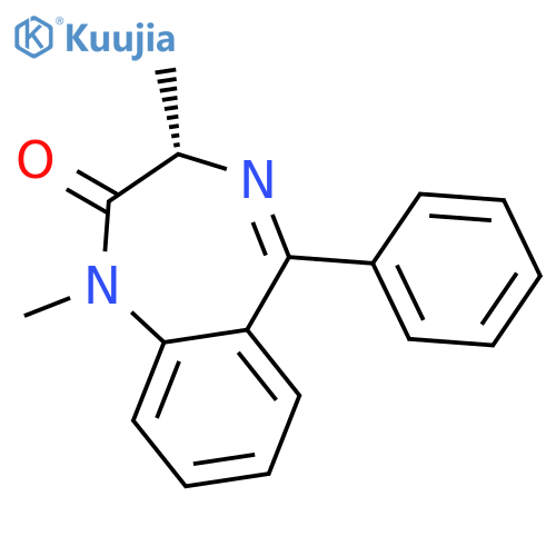 2H-1,4-Benzodiazepin-2-one, 1,3-dihydro-1,3-dimethyl-5-phenyl-, (S)- structure