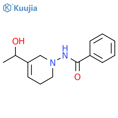 Benzamide, N-[3,6-dihydro-5-(1-hydroxyethyl)-1(2H)-pyridinyl]- structure