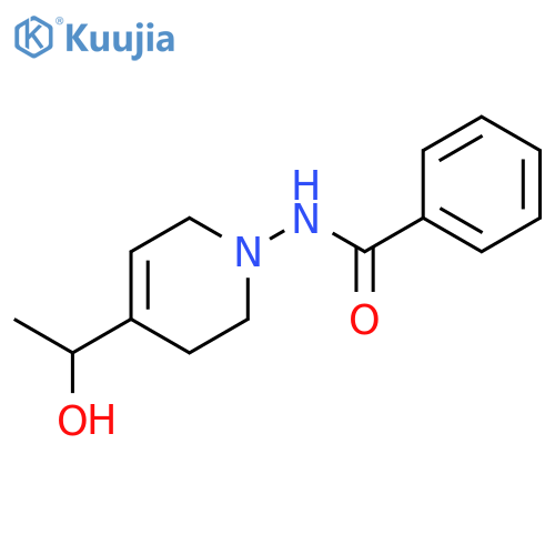 Benzamide, N-[3,6-dihydro-4-(1-hydroxyethyl)-1(2H)-pyridinyl]- structure