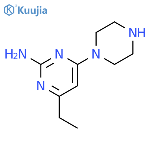 4-ethyl-6-(1-piperazinyl)-2-Pyrimidinamine structure