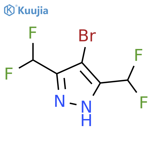 4-Bromo-3,5-bis(difluoromethyl)-1H-pyrazole structure