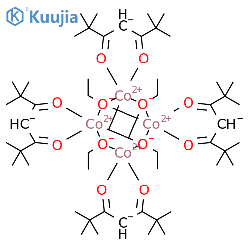 Cobalt, tetra-μ3-ethoxytetrakis(2,2,6,6-tetramethyl-3,5-heptanedionato-κO3,κO5)tetra-, stereoisomer structure