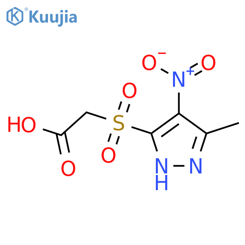 (5-Methyl-4-nitro-2 H -pyrazole-3-sulfonyl)-acetic acid structure